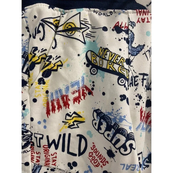 KIDS SHORTS SIZE 10 BOYS GIRLS RAD SAYINGS COOL GRAPHICS - Picture 2 of 8